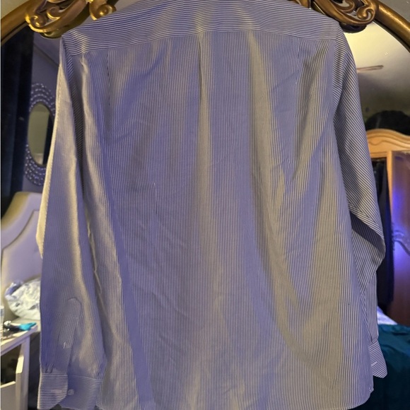 Hart Schaffner Marx Men's Blue Striped Shirt - Picture 4 of 6
